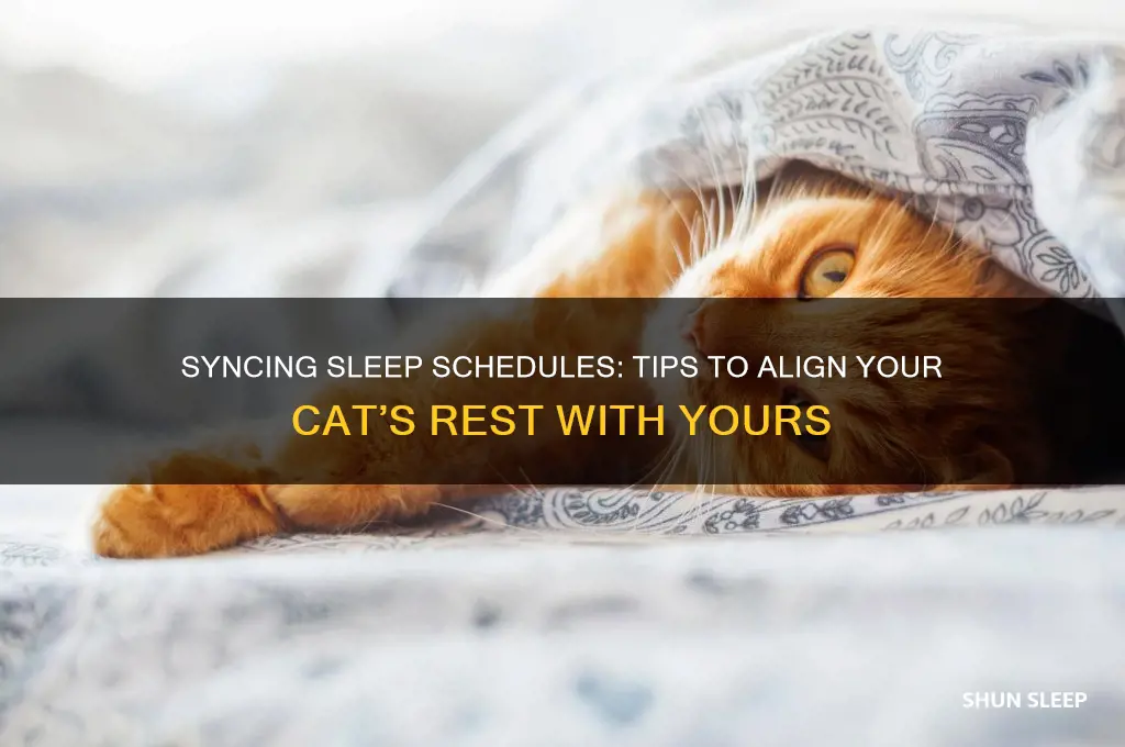 how to get cat on same sleep cycle