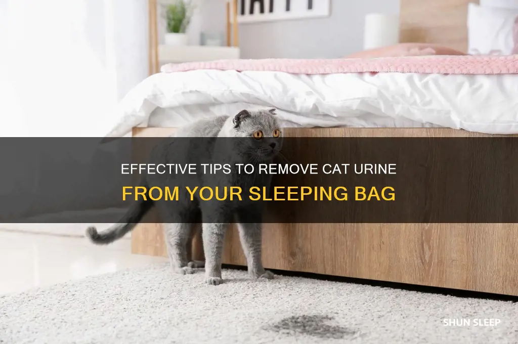 how to get cat pee out of sleeping bag
