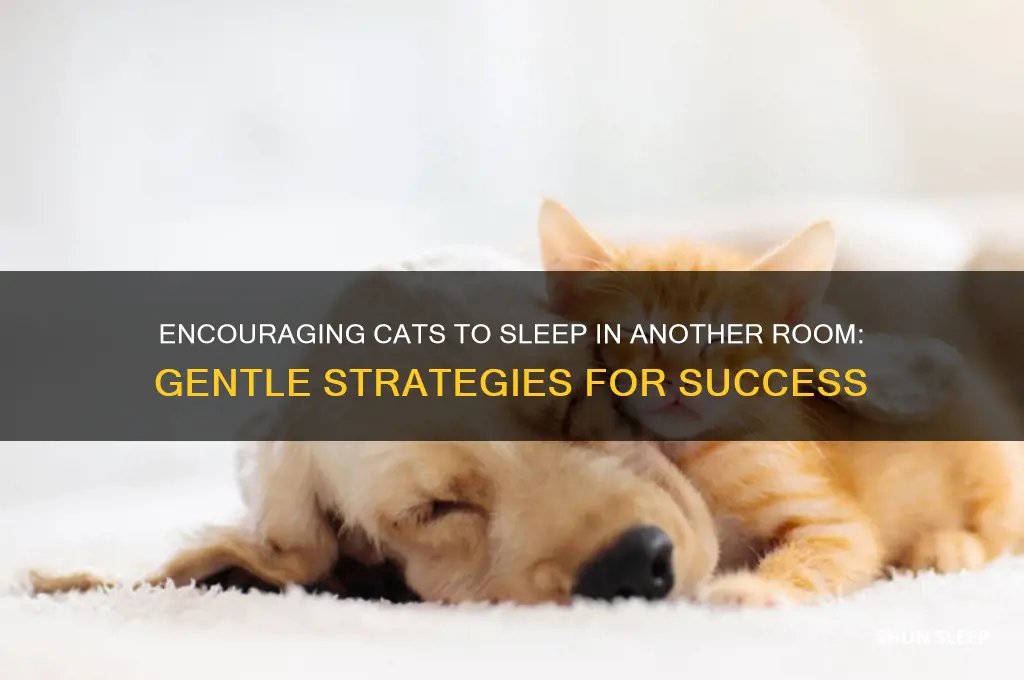how to get cats to sleep in another room
