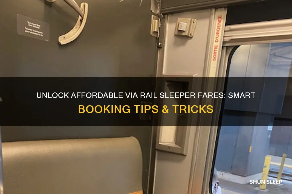 how to get cheapest sleeper fares on via