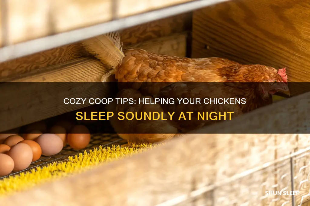 how to get chicken to sleep in a coop
