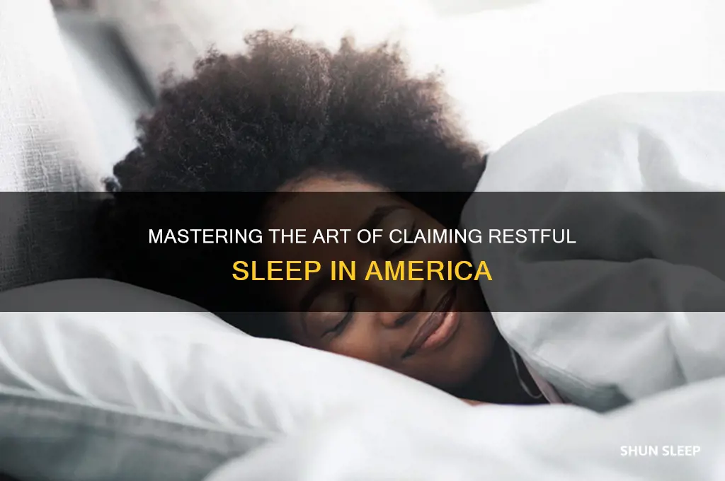 how to get claim sleep amercia