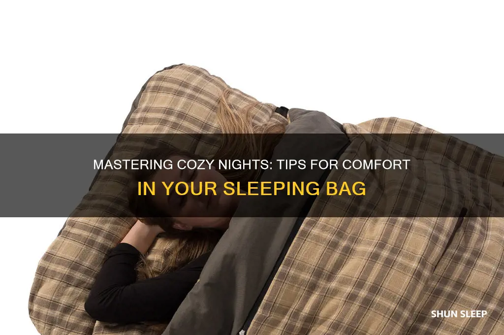 how to get comfortable in a sleeping bag