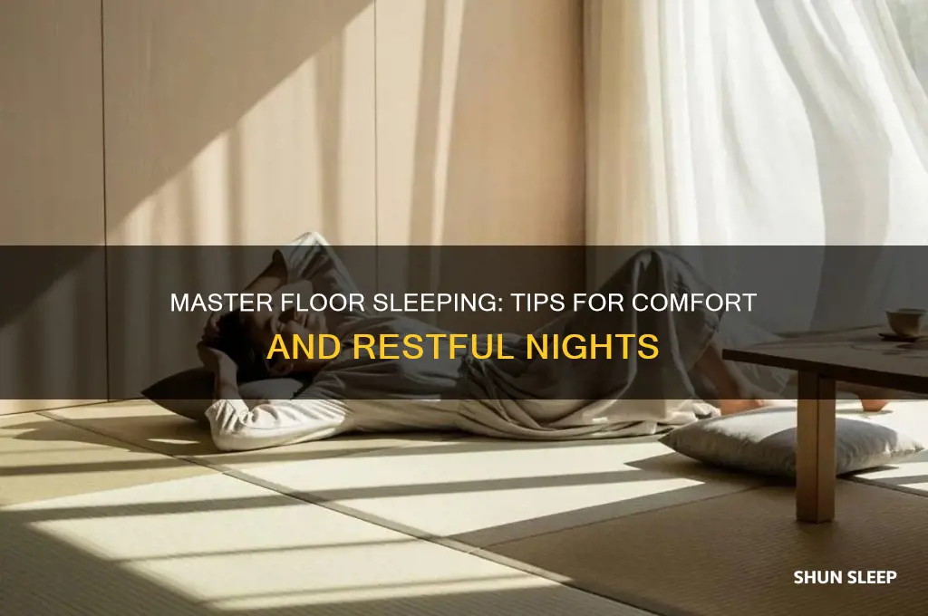 how to get comfortable sleeping on the floor