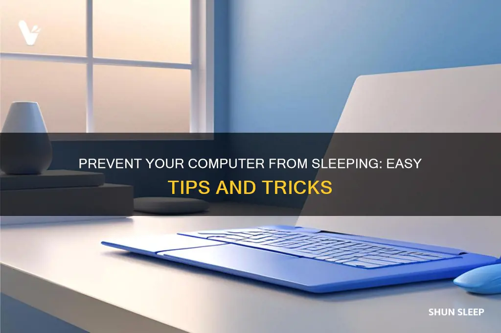 how to get computer not to sleep