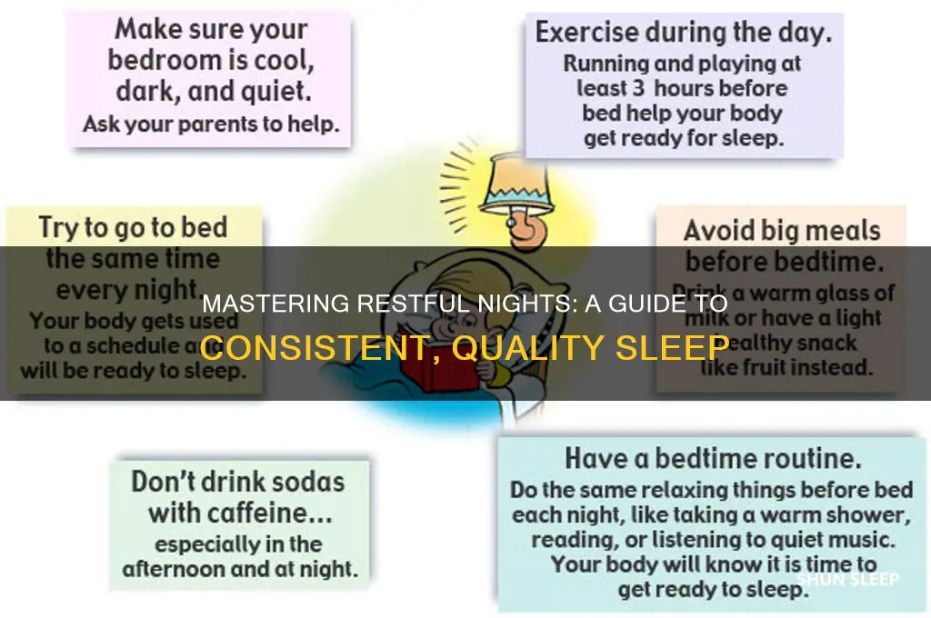 how to get consistent sleep