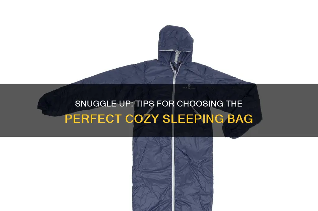 how to get cozy sleeping bag