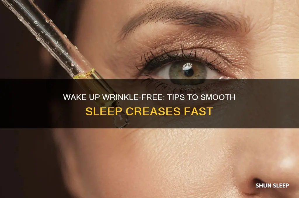 how to get creases out of face from sleeping