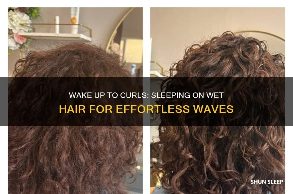 how to get curly hair by sleeping on wet hair