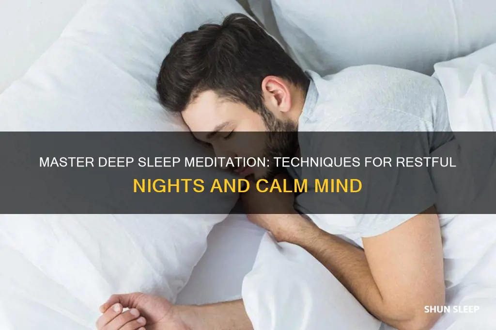 how to get deep sleep meditation