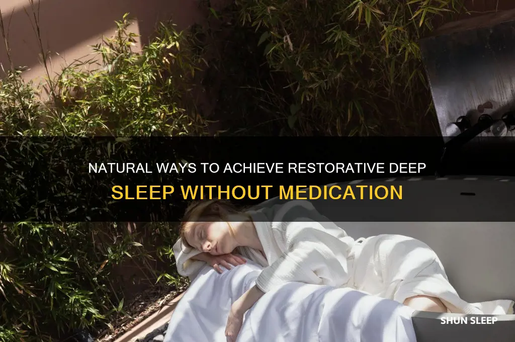 how to get deep sleep without pills
