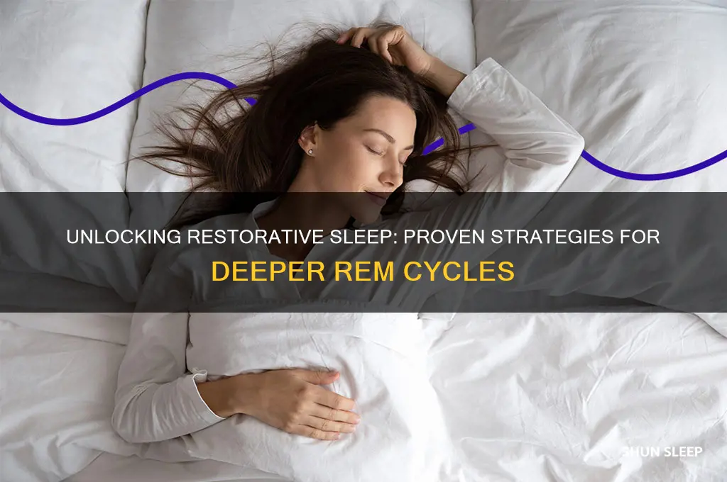 how to get deeper rem sleep