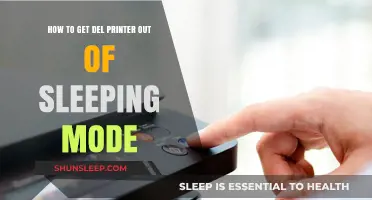 Wake Up Your Del Printer: Quick Fix for Sleeping Mode Issues