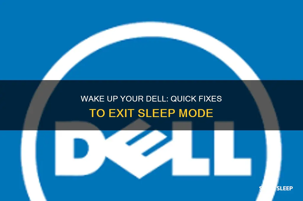 how to get dell computer off sleep mode