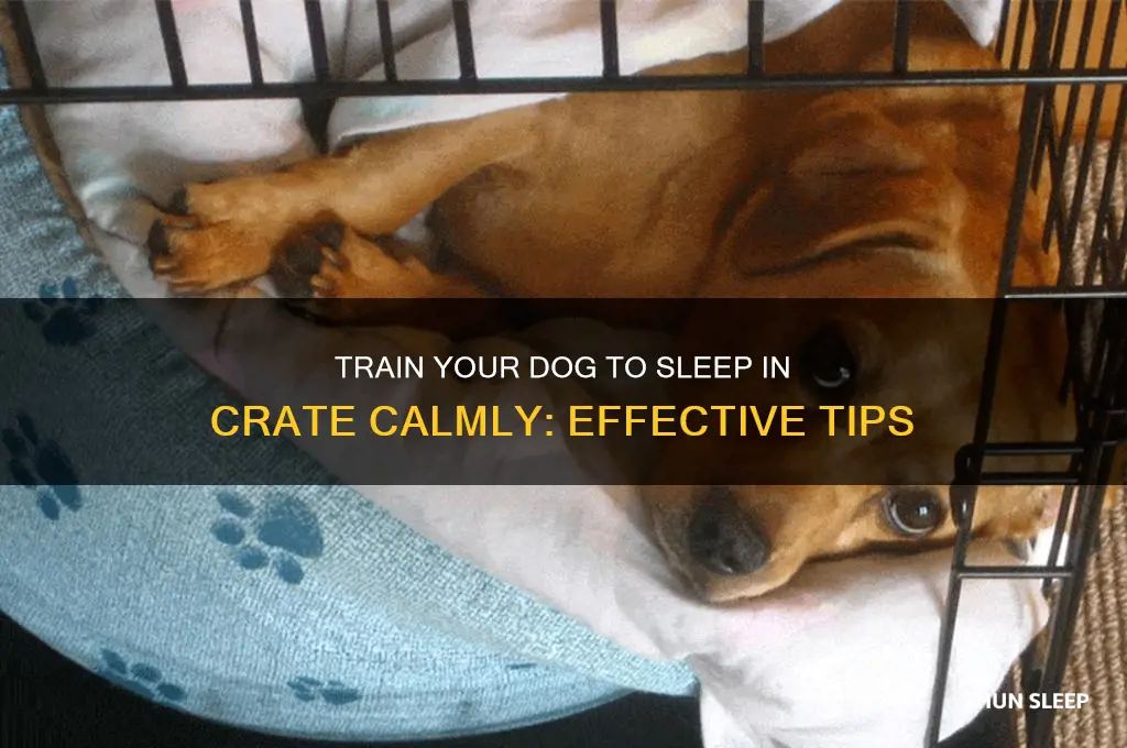 how to get dog to sleep in crate without crying