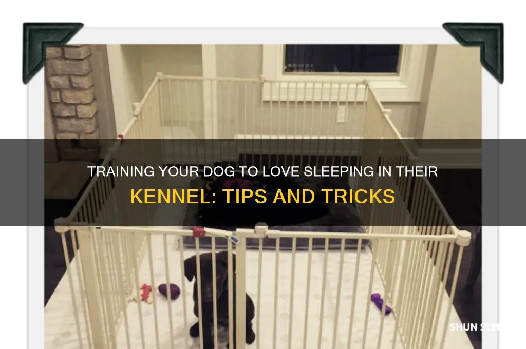 how to get dog to sleep in kennel