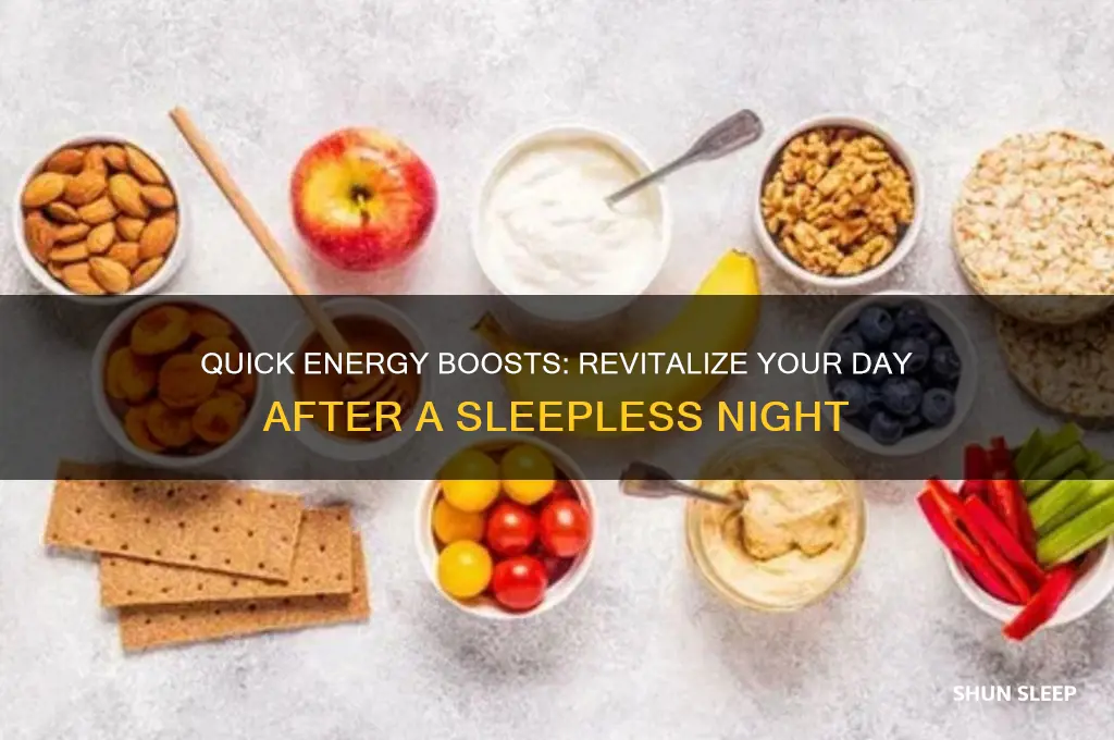 how to get energized after no sleep