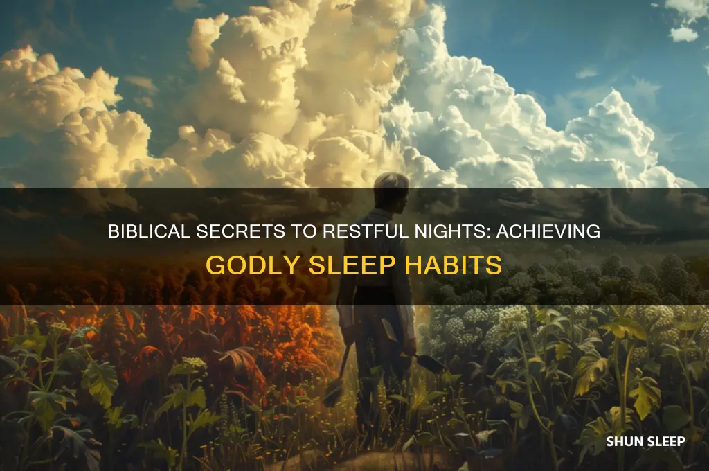 how to get enough sleep biblically