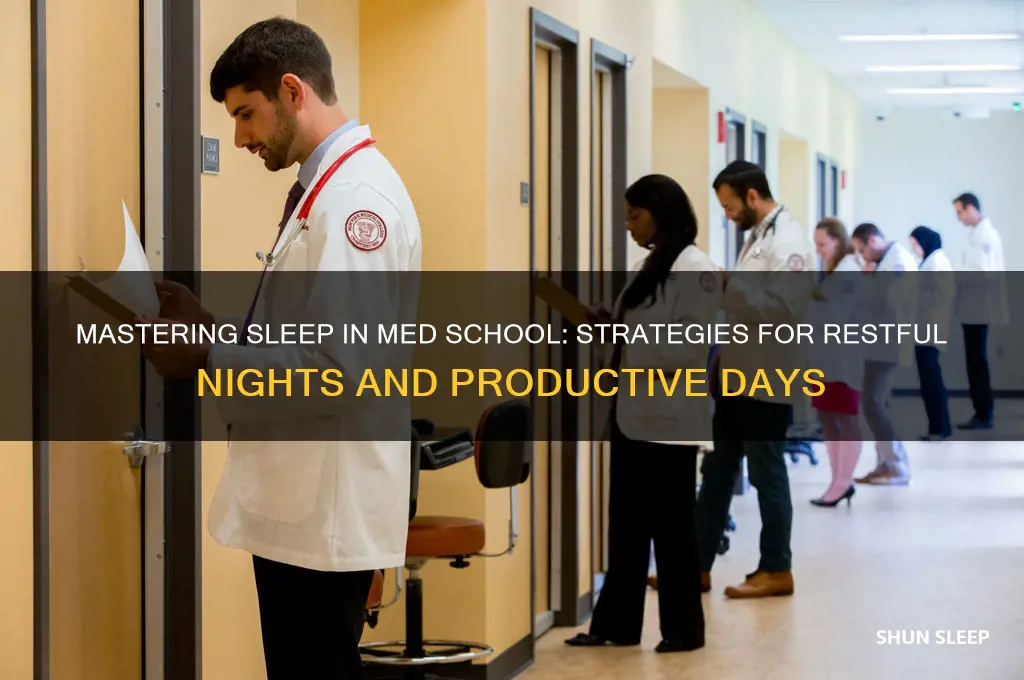 how to get enough sleep during med school