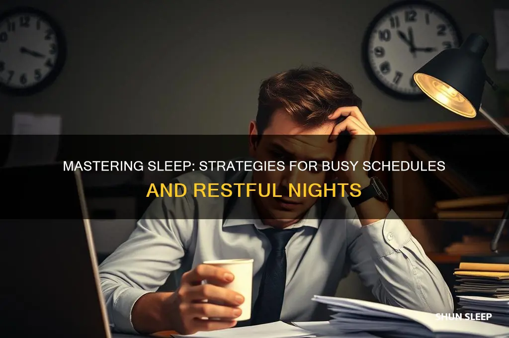 how to get enough sleep on a busy schedule