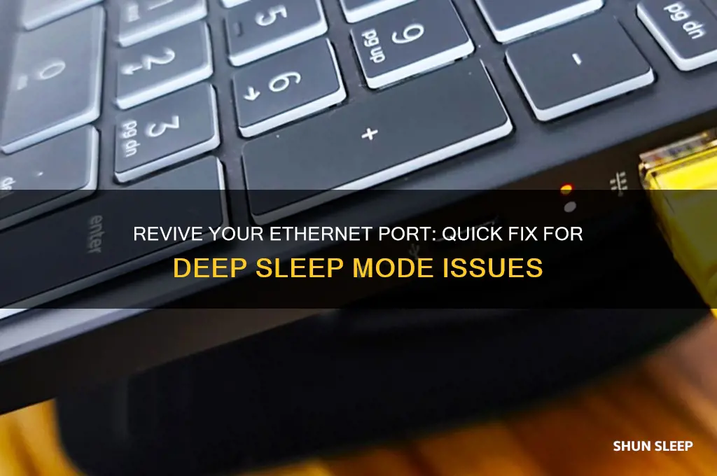 how to get ethernet port out of deep sleep mode