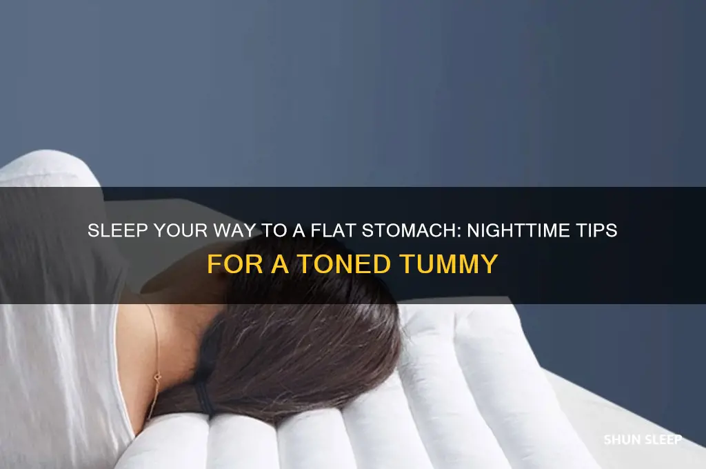 how to get flat stomach while sleeping