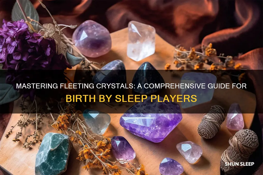 how to get fleeting crystals in birth by sleep