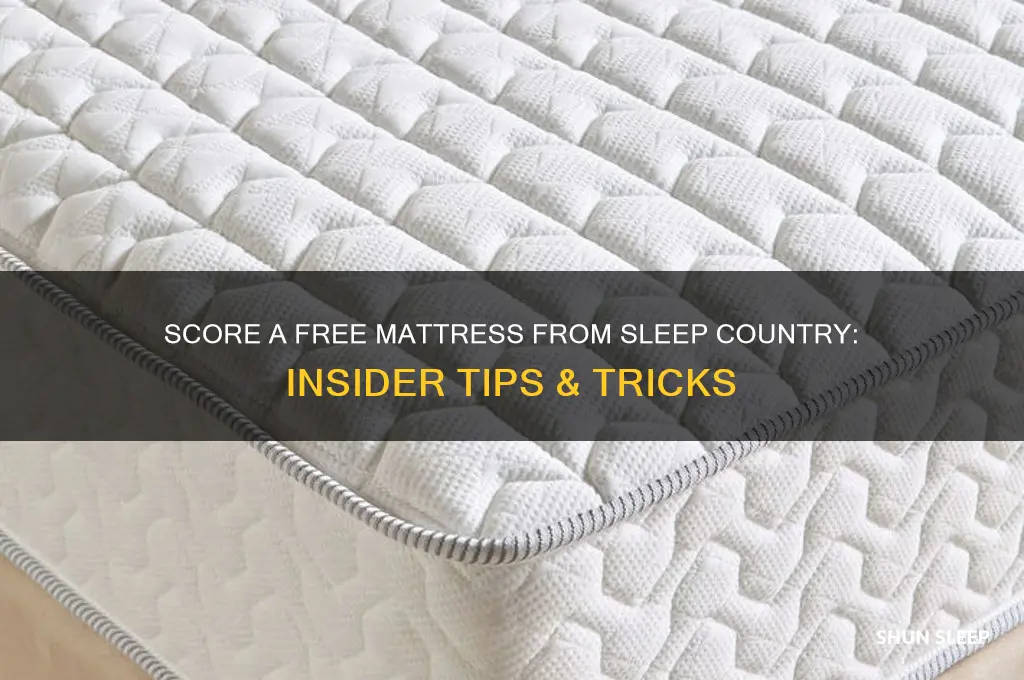how to get free mattress from sleep country