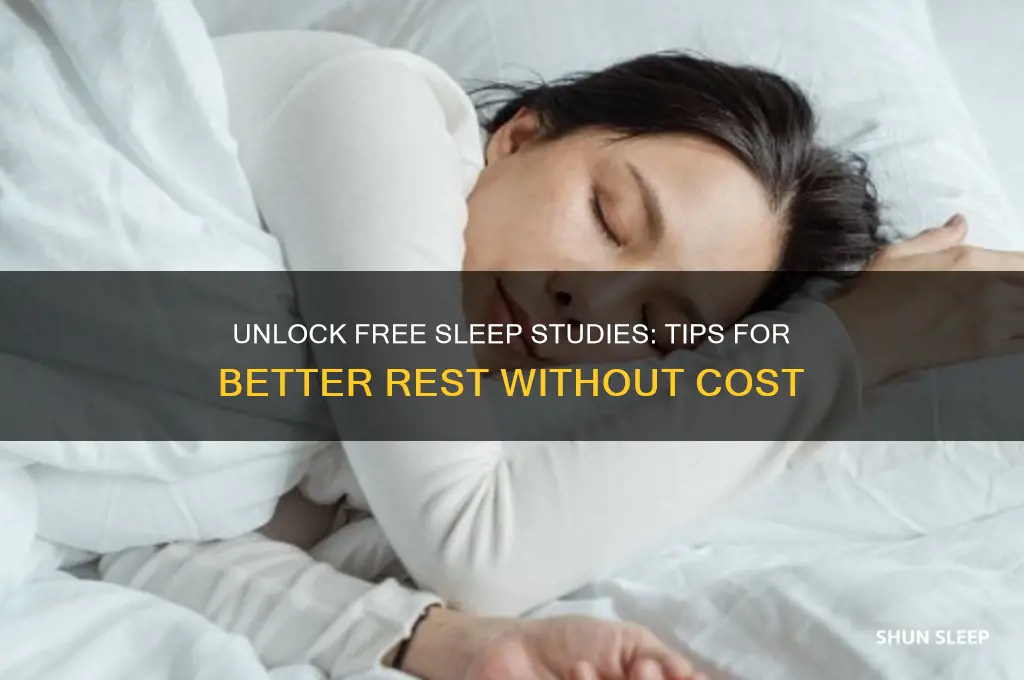 how to get free sleep study