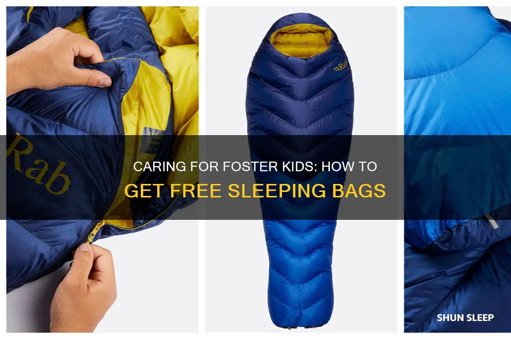 how to get free sleeping bag for foster care kids