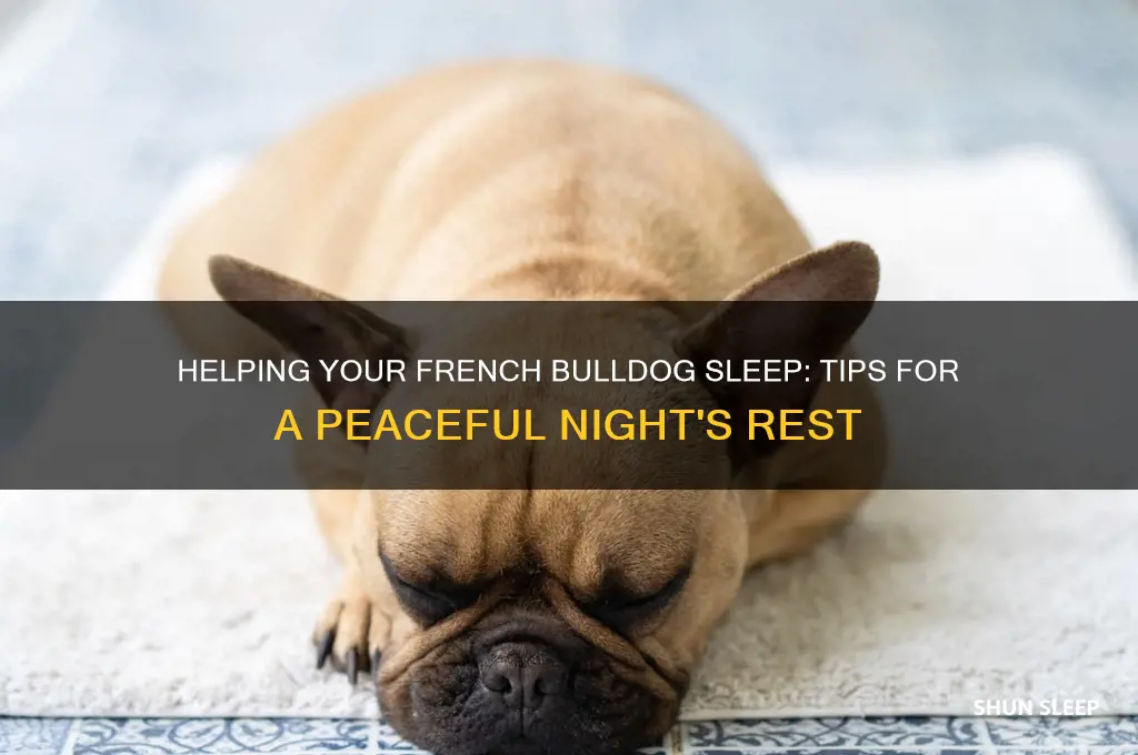 how to get french bulldog to sleep