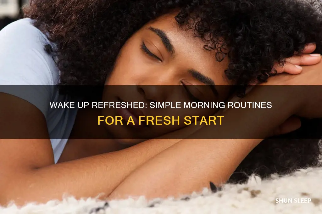 how to get fresh after sleep