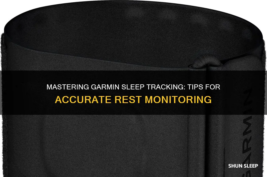 how to get garmin to track sleep