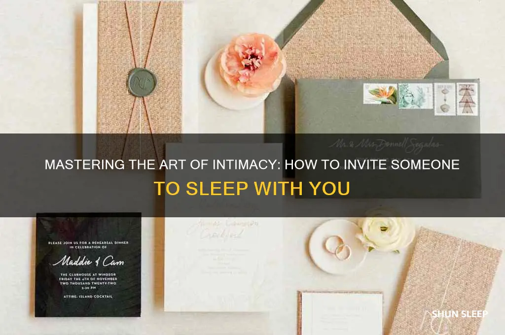 how to get get someone to sleep with you