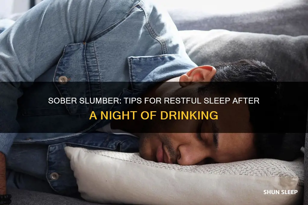 how to get good sleep after drinking