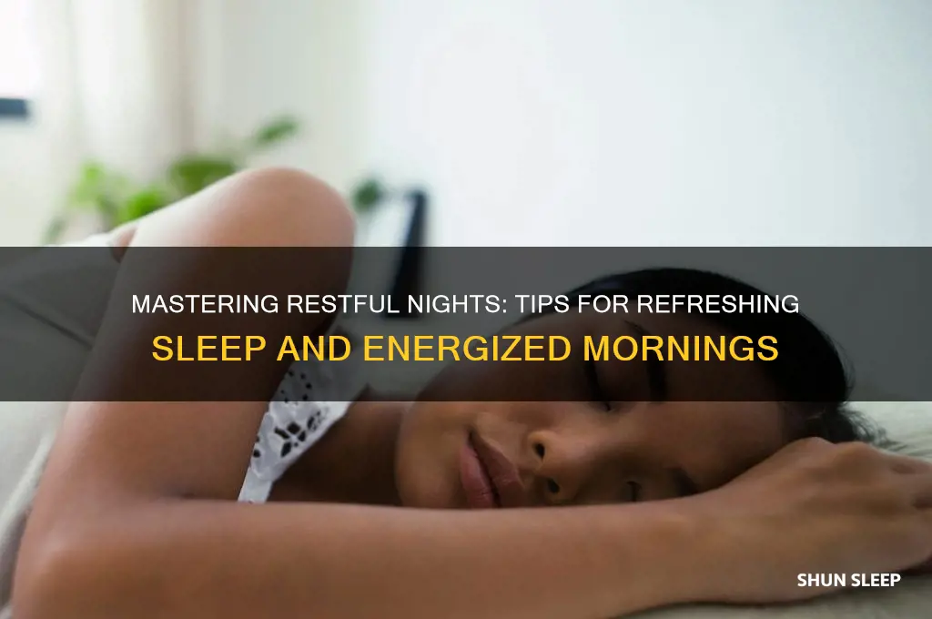 how to get good sleep and wake up refreshed