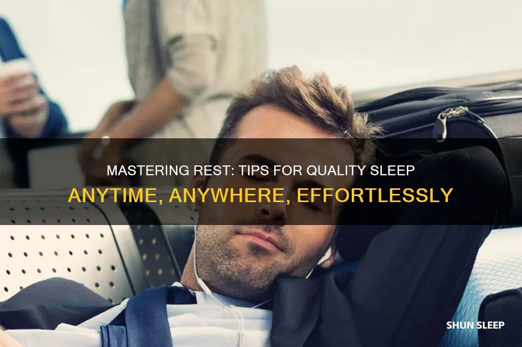 how to get good sleep anywhere at anytime