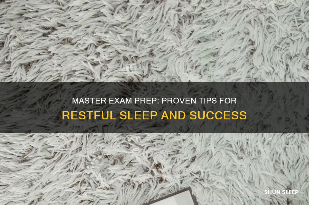 how to get good sleep before exam