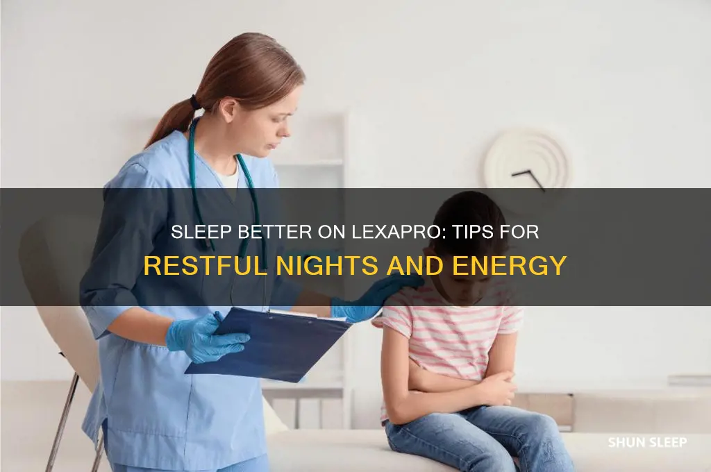 how to get good sleep on lexapro