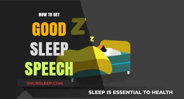 Mastering Restful Nights: Essential Tips for Delivering a Good Sleep Speech