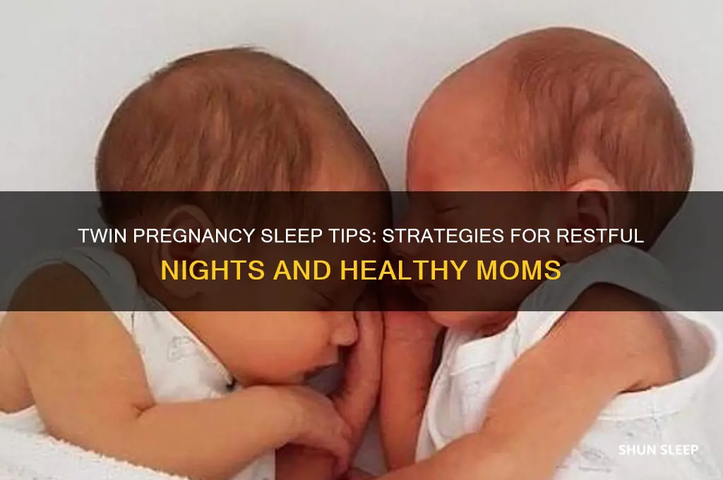 how to get good sleep when pregnant with twins