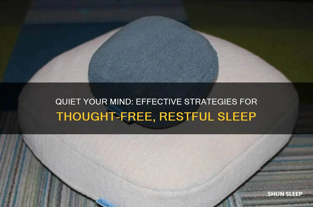 how to get good sleep without thoughts