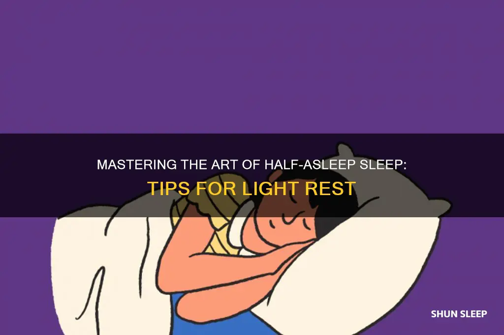 how to get half asleep sleep