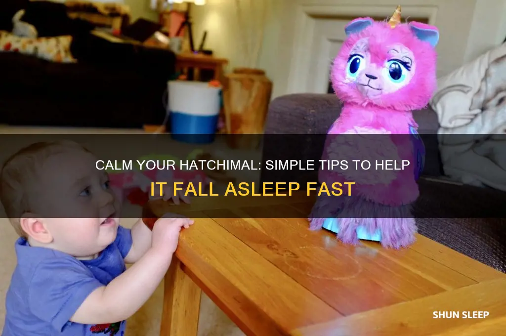 how to get hatchimal to go to sleep