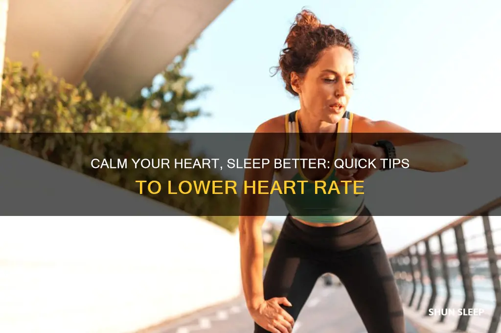how to get heart rate down to sleep