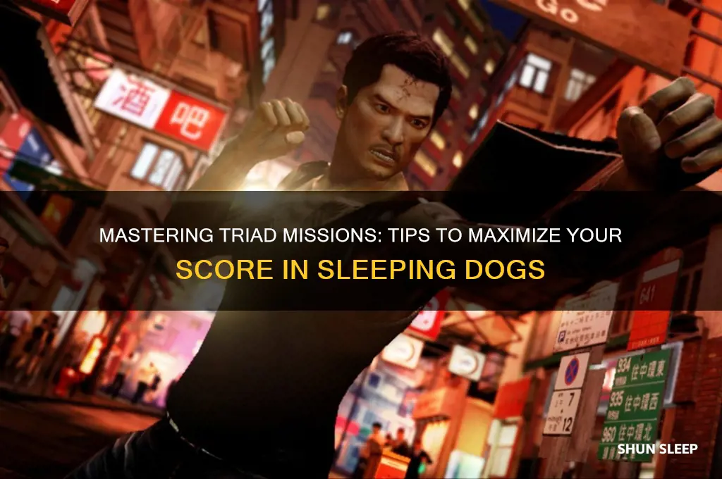 how to get high triad score in sleeping dogs