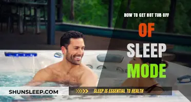 Wake Up Your Hot Tub: Exiting Sleep Mode Made Easy