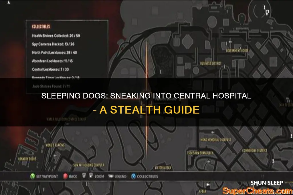 how to get in central hospital sleeping dogs