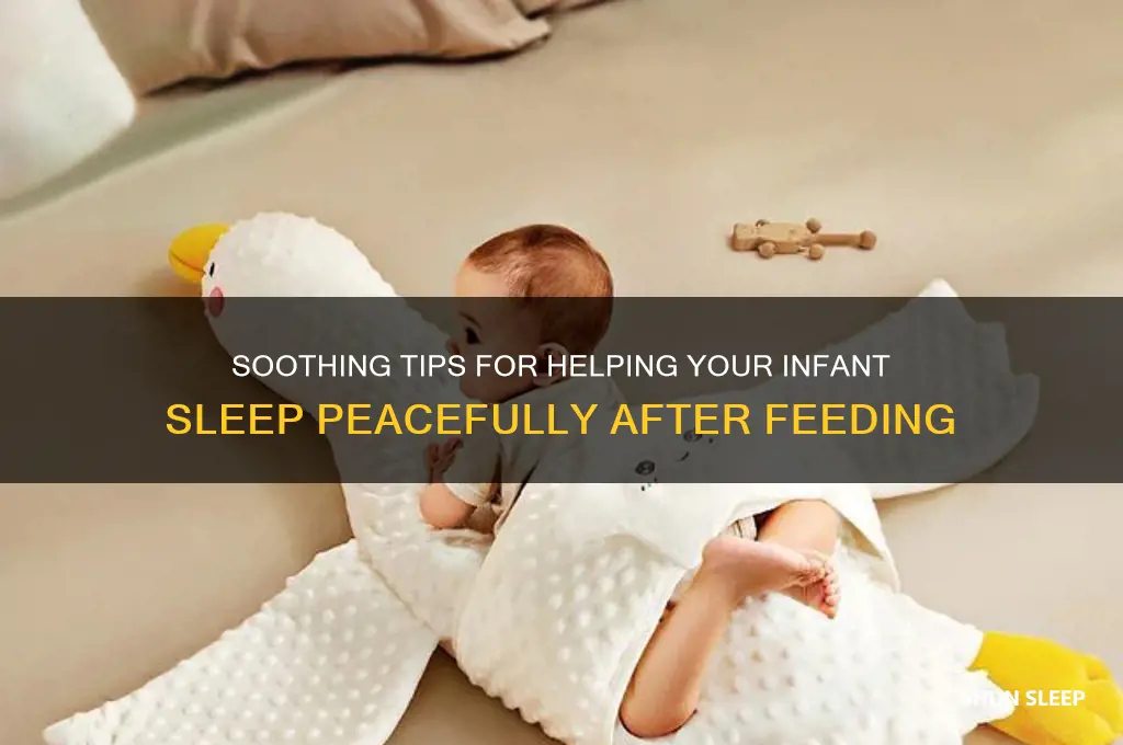 how to get infant to sleep after feeding