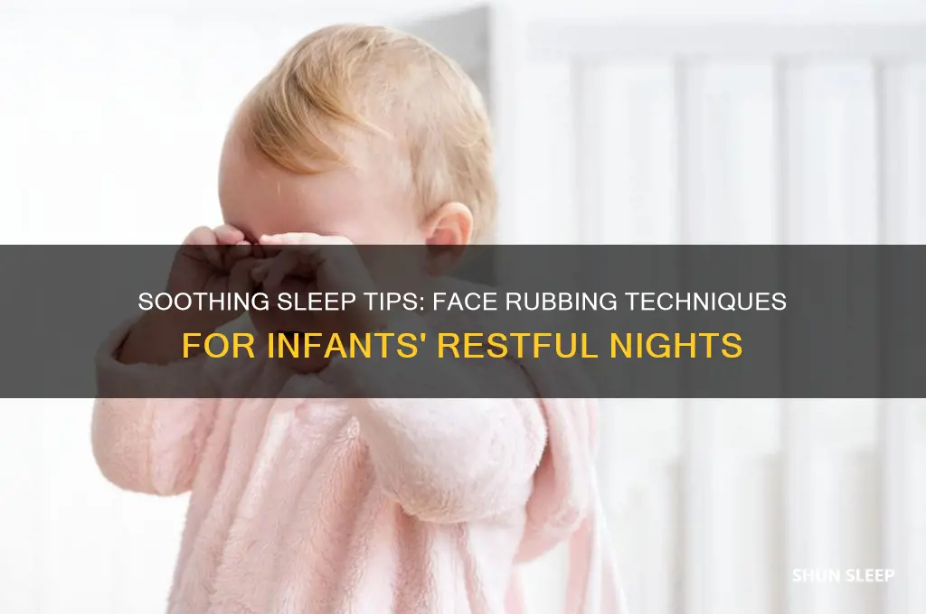 how to get infants to sleep rubbing face